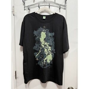 HALU HALO Black Philippines Map Graphic T Shirt Mens XXL Made in Philippines New